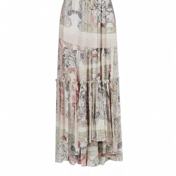 Lightly worn All Saints Gabi Makutu Maxi Skirt - Size 0 - Picture 3 of 5